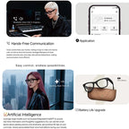 2026 AI smart Glasses HD 800W Anti-shake Camera AI Dialogue Real-time Translation IP65waterproof Bluetooth Audio Smart Glasses