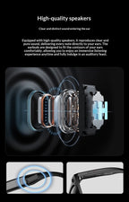 2025 AI Smart Glasses - 8MP Camera for First-Person Vlog, Voice Translation, Music & Calls, IP65 Waterproof, Ultra-Light