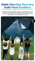 TOP 1 for Meta AI Smart Glasses 13MP Camera Video Recording 100+ Languages Translation Sunglasses Bluetooth Call Music Play
