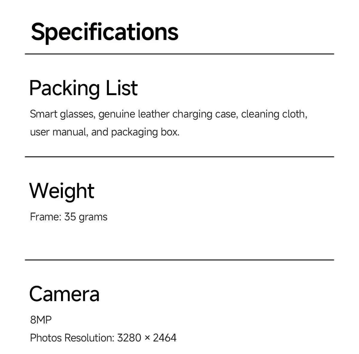 2026 AI smart Glasses HD 800W Anti-shake Camera AI Dialogue Real-time Translation IP65waterproof Bluetooth Audio Smart Glasses