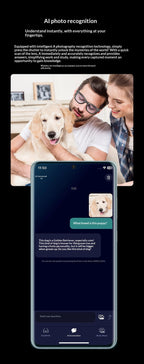 2025 AI Smart Glasses - 8MP Camera for First-Person Vlog, Voice Translation, Music & Calls, IP65 Waterproof, Ultra-Light