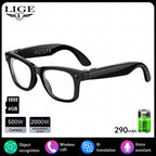 AI 5 Million Pixels Smart Glasses Recording Videos Photo Recognition Answer Translation 290mAh IP66 Waterproof Bluetooth Glasses