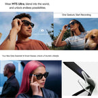 2026 AI smart Glasses HD 800W Anti-shake Camera AI Dialogue Real-time Translation IP65waterproof Bluetooth Audio Smart Glasses