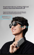 2025 AI Smart Glasses - 8MP Camera for First-Person Vlog, Voice Translation, Music & Calls, IP65 Waterproof, Ultra-Light