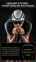 New AI smart glasses for outdoor cycling featuring an 800p camera and a compact, high-definition anti-shake action camera