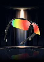New AI smart glasses for outdoor cycling featuring an 800p camera and a compact, high-definition anti-shake action camera