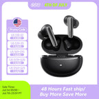 QCY MeloBuds N70 Adaptive ANC Wireless Earbuds Bluetooth 6.0 LDAC Hi-Res Audio 6 Mics Wireless Charging Earphones 50Hrs IPX5