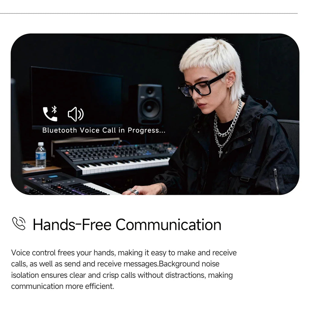 2026 AI smart Glasses HD 800W Anti-shake Camera AI Dialogue Real-time Translation IP65waterproof Bluetooth Audio Smart Glasses