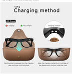 2026 AI smart Glasses HD 800W Anti-shake Camera AI Dialogue Real-time Translation IP65waterproof Bluetooth Audio Smart Glasses