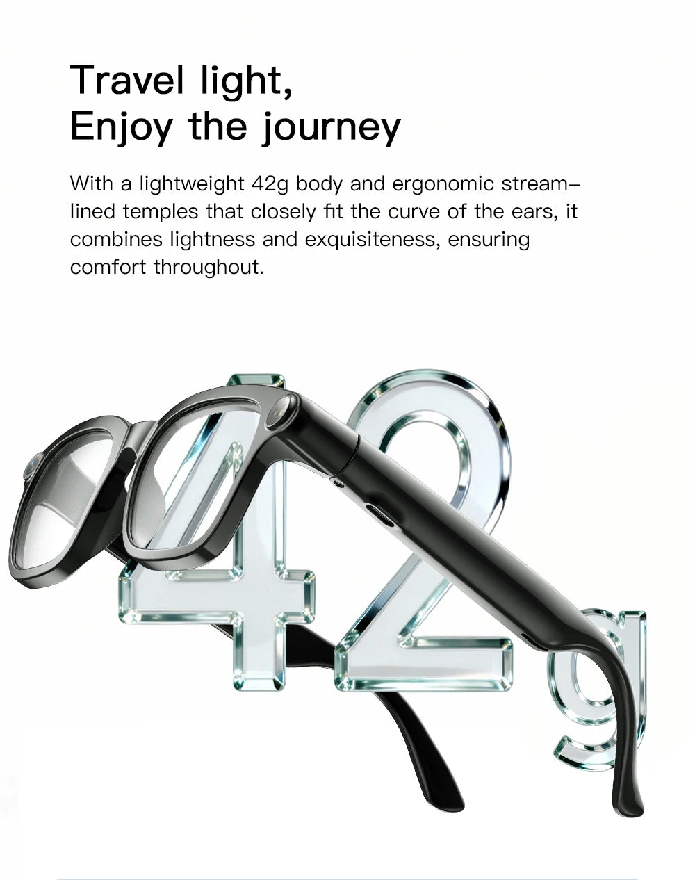 2026 New AI Smart Glasses 4K 800W Camera Photos&Video Bluetooth 5.4 &ENC ChatGPT Translation Glasses Music Sunglasses Womrn Men