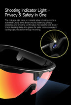 New AI smart glasses for outdoor cycling featuring an 800p camera and a compact, high-definition anti-shake action camera