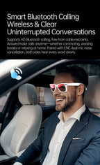 AI 5 Million Pixels Smart Glasses Recording Videos Photo Recognition Answer Translation 290mAh IP66 Waterproof Bluetooth Glasses
