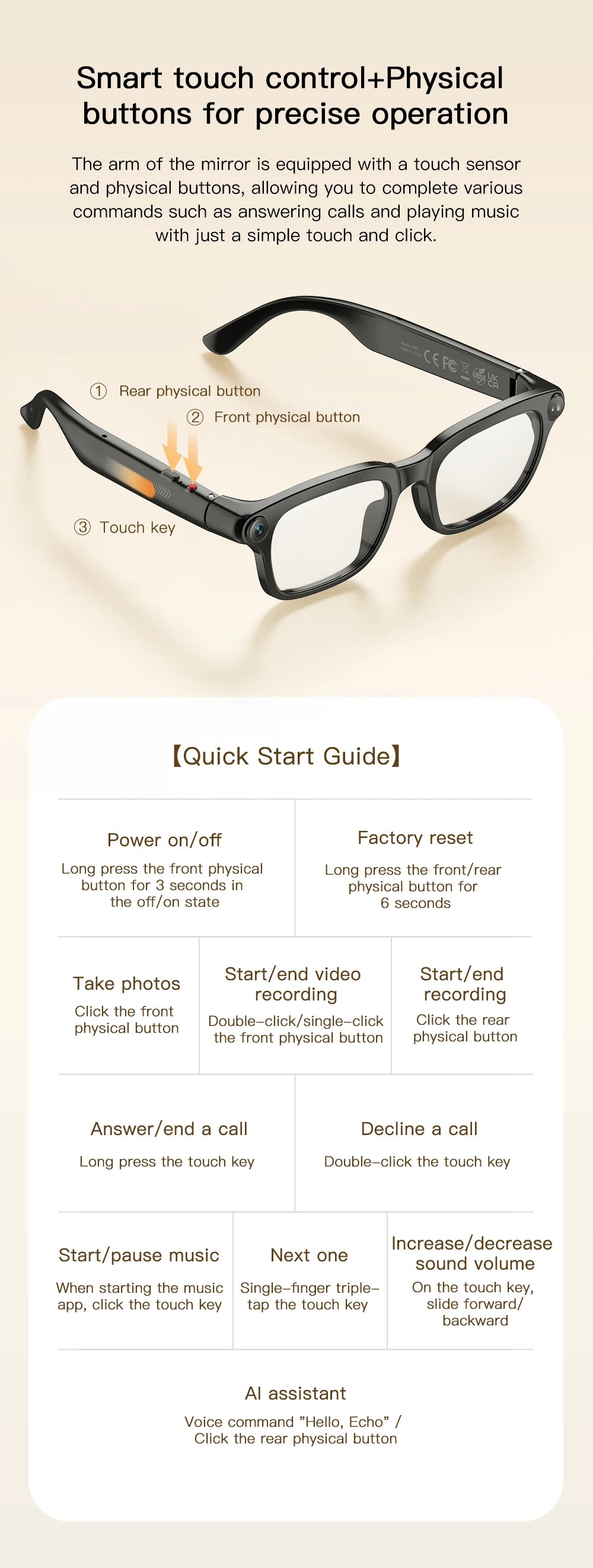2026 New AI Smart Glasses 4K 800W Camera Photos&Video Bluetooth 5.4 &ENC ChatGPT Translation Glasses Music Sunglasses Womrn Men
