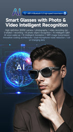 TOP 1 for Meta AI Smart Glasses 13MP Camera Video Recording 100+ Languages Translation Sunglasses Bluetooth Call Music Play