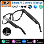AI Smart Assistant Smart Glasses 2026 New IP65 Waterproof 800W HD Camera Support Photo Video Recording AI Translation Function