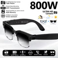 New Upgrade 800W Pixel Smart Glasses With Camera Video Recording AI Photo Recognition Call Language Translation Voice Sunglasses