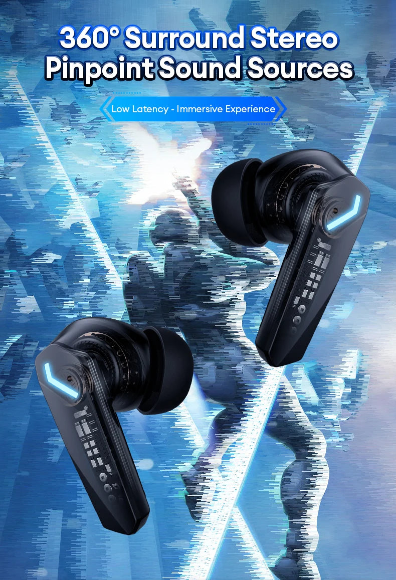 Lenovo GM2 Pro Gaming Earphones Bluetooth 5.4 Sport Headset Dual Mode HD Call Noise Reduction Earbuds with Mic Music Earphones