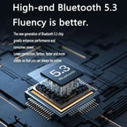 Original T2 Wireless Bluetooth Earphone Transparent HIFI Headphones LED Power Digital Display Stereo Sound Earphones for Xiaomi