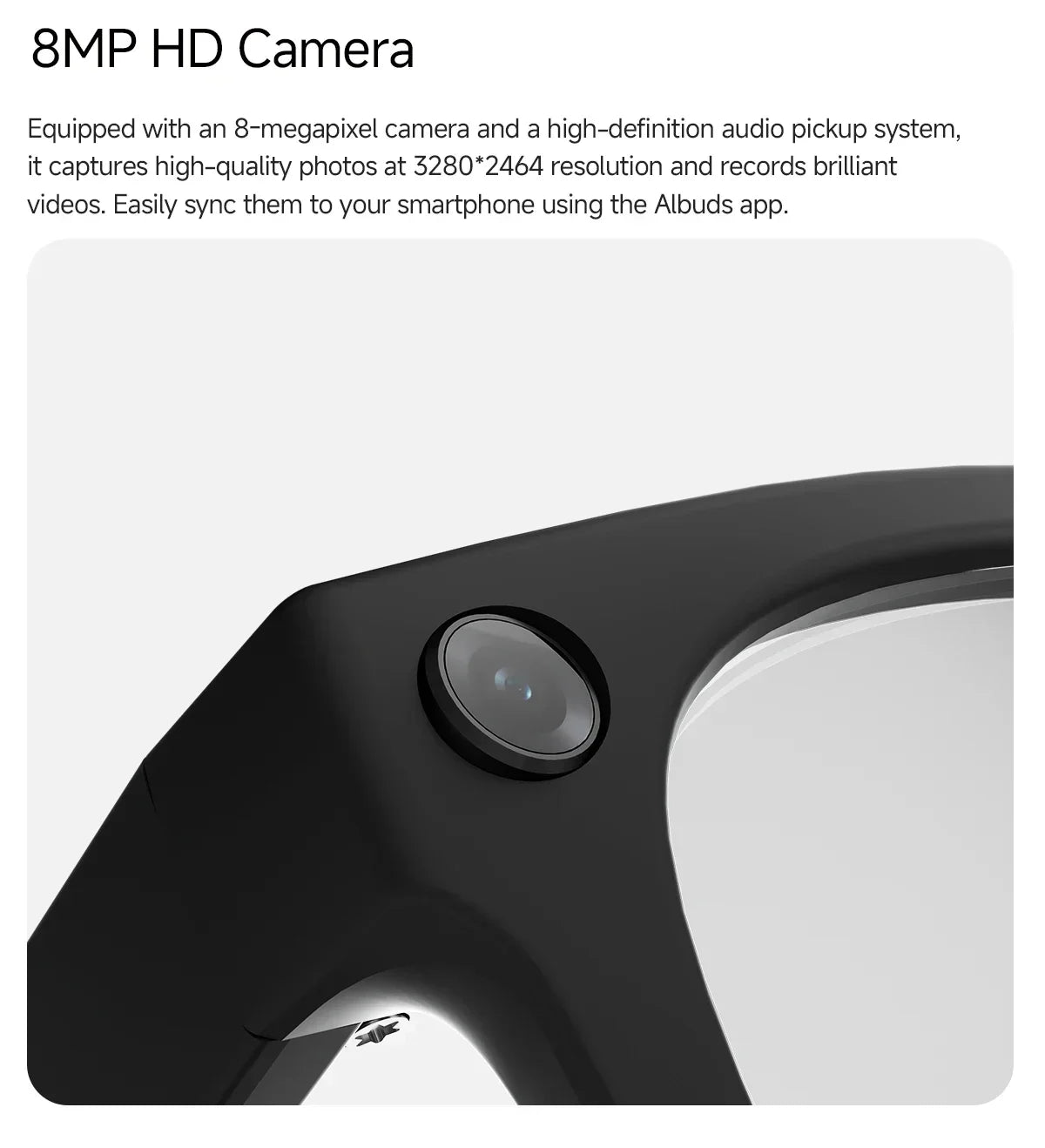 2026 AI smart Glasses HD 800W Anti-shake Camera AI Dialogue Real-time Translation IP65waterproof Bluetooth Audio Smart Glasses