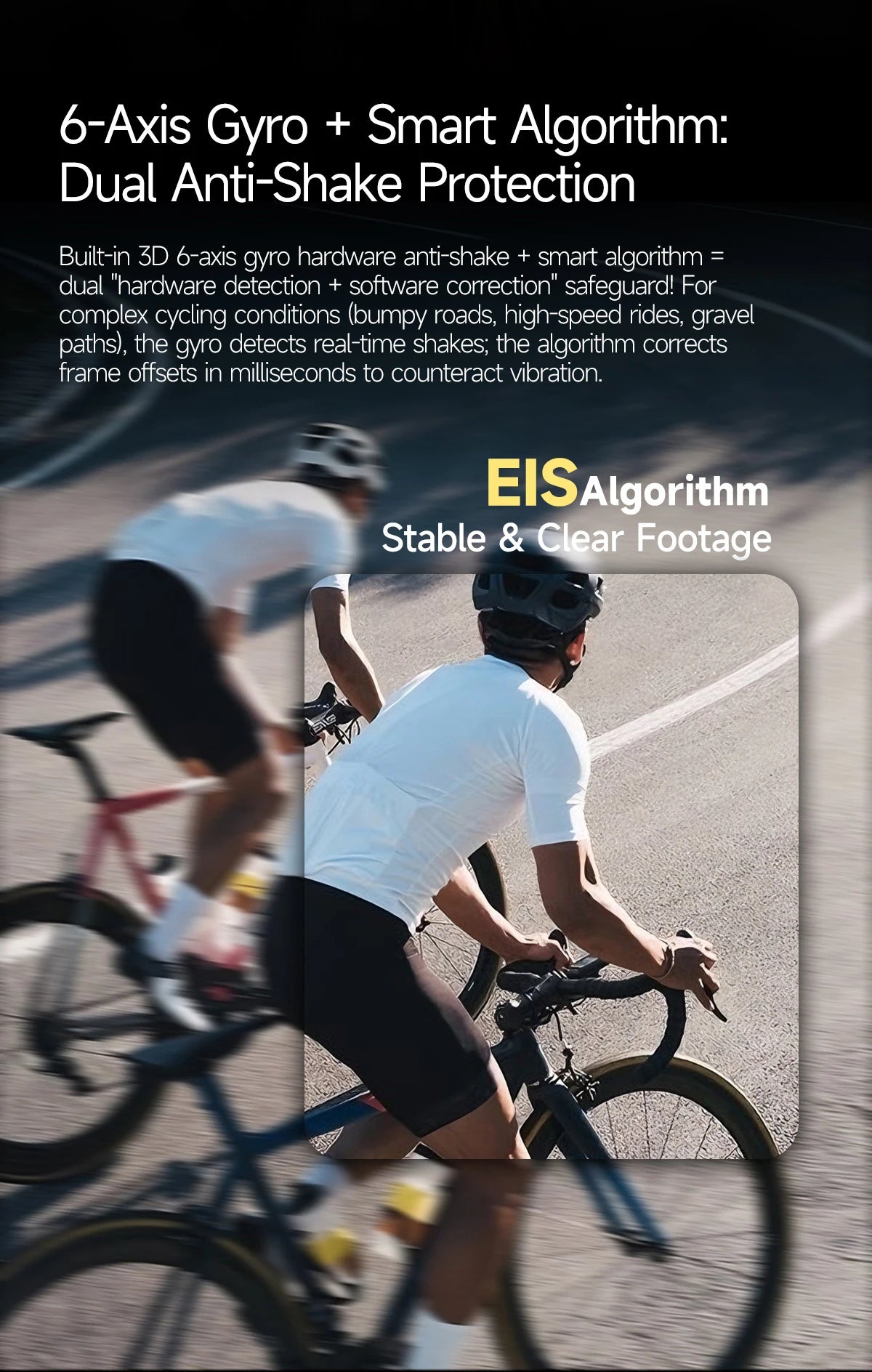 New AI smart glasses for outdoor cycling featuring an 800p camera and a compact, high-definition anti-shake action camera