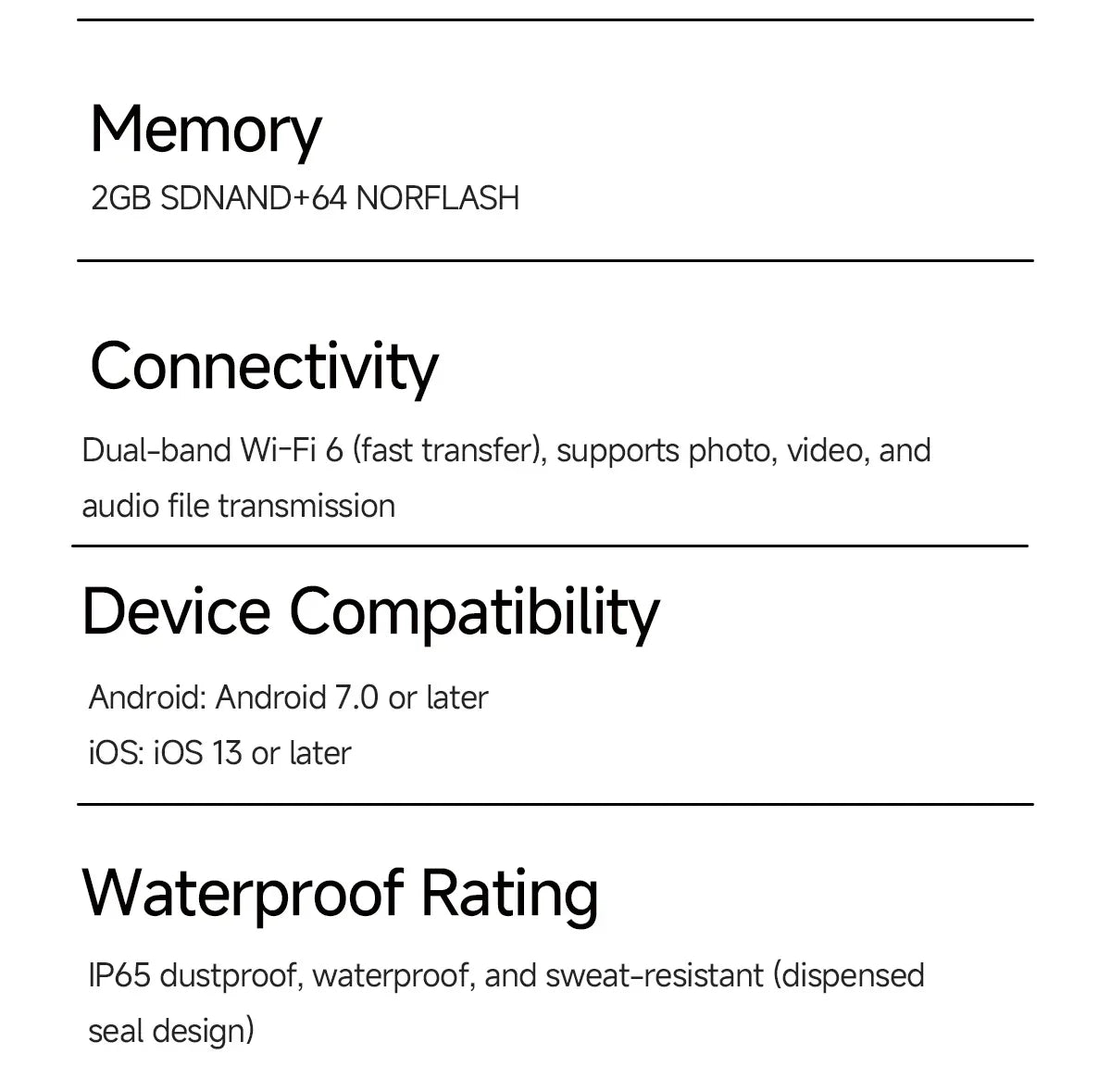2026 AI smart Glasses HD 800W Anti-shake Camera AI Dialogue Real-time Translation IP65waterproof Bluetooth Audio Smart Glasses
