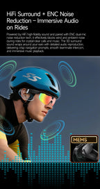 New AI smart glasses for outdoor cycling featuring an 800p camera and a compact, high-definition anti-shake action camera