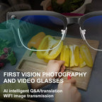 2026New AI Smart Glasses 120+Language Translation 800W Pixel Camera Video Music Player Call Business 8K Color Change Glasses Men