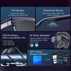 AI Smart Assistant Smart Glasses 2026 New IP65 Waterproof 800W HD Camera Support Photo Video Recording AI Translation Function