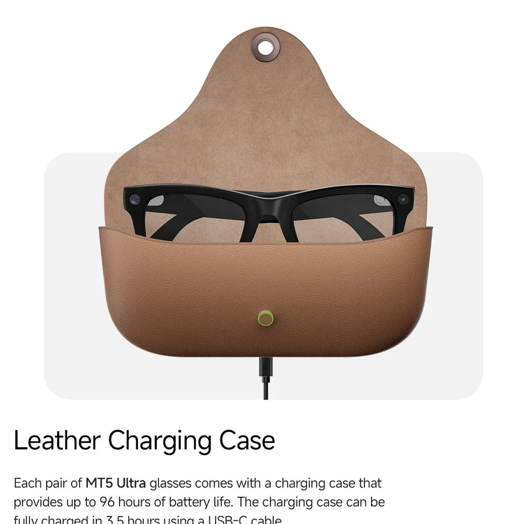 2026 AI smart Glasses HD 800W Anti-shake Camera AI Dialogue Real-time Translation IP65waterproof Bluetooth Audio Smart Glasses