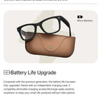 2026 AI smart Glasses HD 800W Anti-shake Camera AI Dialogue Real-time Translation IP65waterproof Bluetooth Audio Smart Glasses