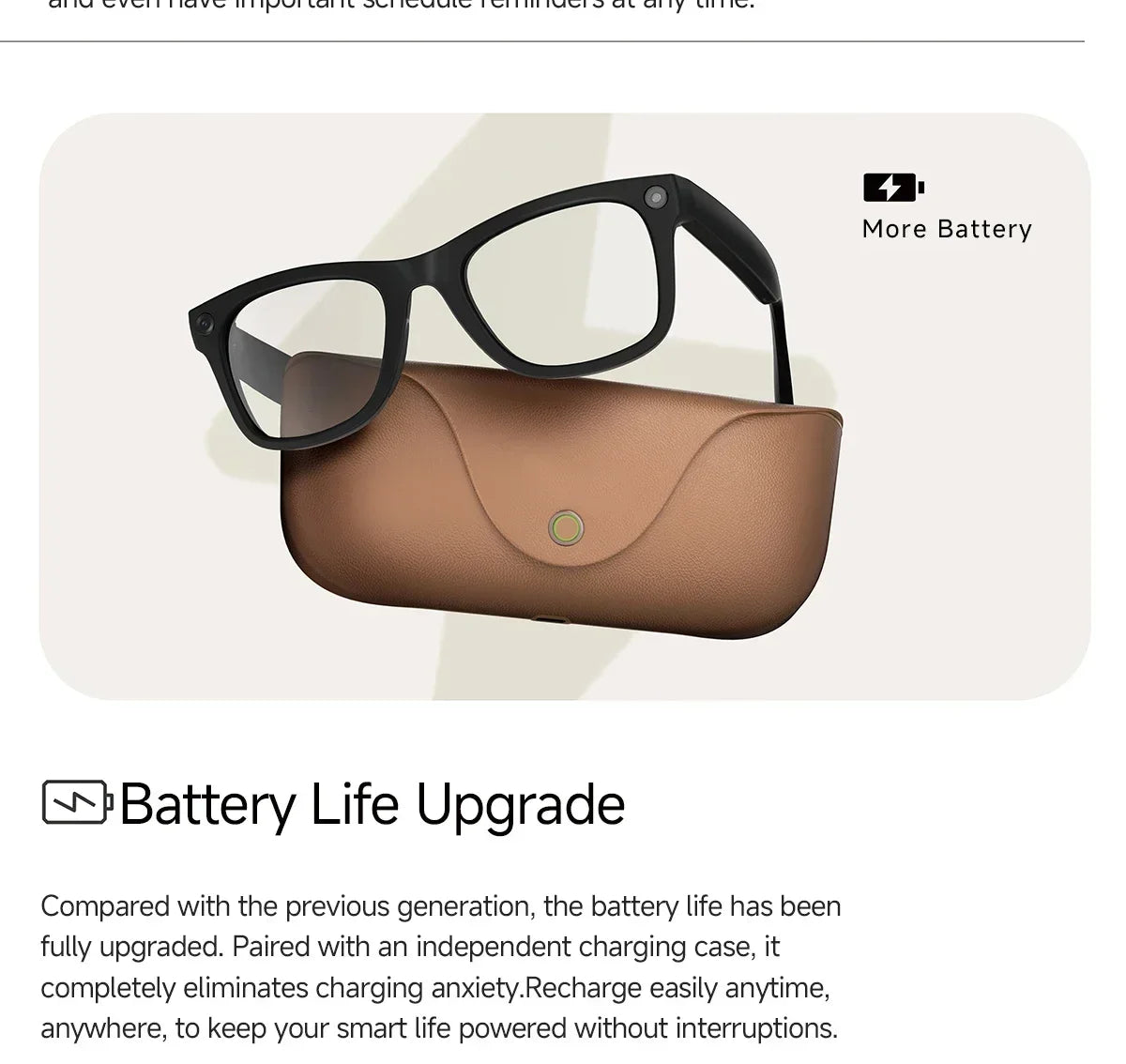 2026 AI smart Glasses HD 800W Anti-shake Camera AI Dialogue Real-time Translation IP65waterproof Bluetooth Audio Smart Glasses