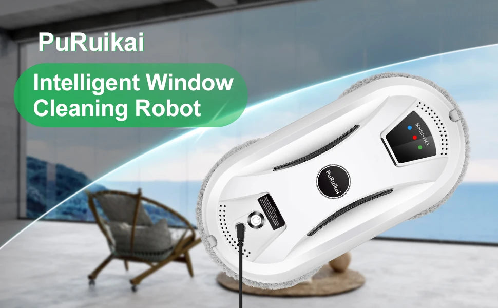 PuRuiKai Home Window Cleaning Robot Smart Window Glass Vacuum Cleaner One-key Glass Wall Cleaning Machine