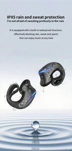 BT  Earphone Clip On Monaural Inear Motion Stereo Bone Conduction Gd28 Business Wireless Earphone Mini Monaural Tws