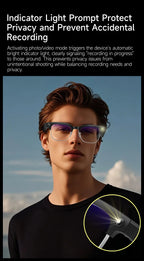 2026New AI Smart Glasses 120+Language Translation 800W Pixel Camera Video Music Player Call Business 8K Color Change Glasses Men