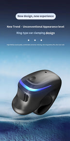 BT  Earphone Clip On Monaural Inear Motion Stereo Bone Conduction Gd28 Business Wireless Earphone Mini Monaural Tws