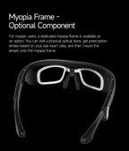 New AI smart glasses for outdoor cycling featuring an 800p camera and a compact, high-definition anti-shake action camera