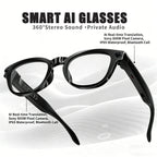 2026 AI Smart Glasses Translation Glasses 800W Pixel Camera Photo Video Recording WIFI Bluetooth 5.4 Waterproof Smart Sunglasses
