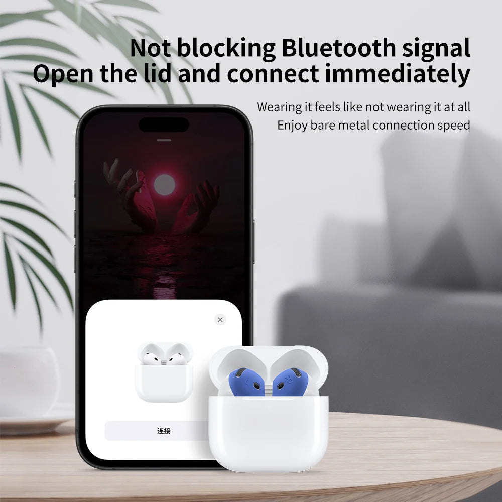 New Cover For AirPods 4 4th Silicone Protective Case Skin Covers Earpads For Apple AirPods 4 Generation Cover Tips Accessories