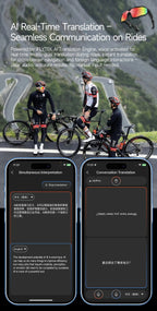 New AI smart glasses for outdoor cycling featuring an 800p camera and a compact, high-definition anti-shake action camera