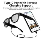 2026 AI Smart Glasses 800W Pixel Camera Translation Glasses Photo Video Recording Bluetooth 5.4 Call Waterproof Smart Sunglasses