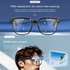 AI Smart Assistant Smart Glasses 2026 New IP65 Waterproof 800W HD Camera Support Photo Video Recording AI Translation Function